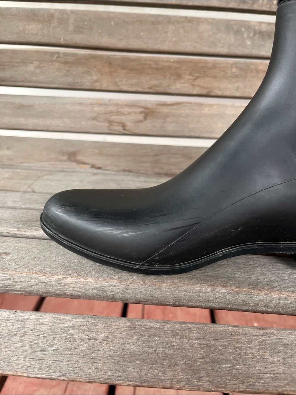 Sam Edelman Black Tinsley Chelsea Rain Boots Booties Women’s Size 9 Waterproof - Picture 6 of 11